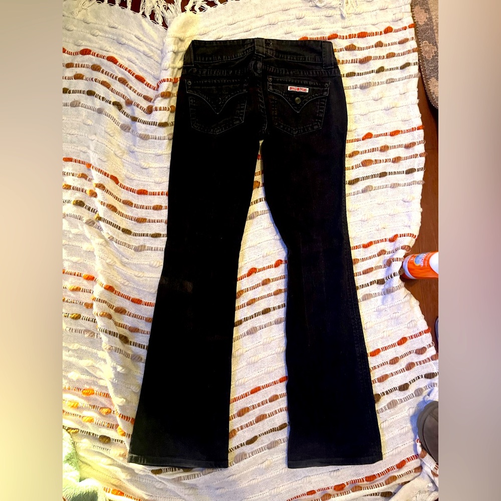 Hudson black flared jeans. Size 26. Barely worm.